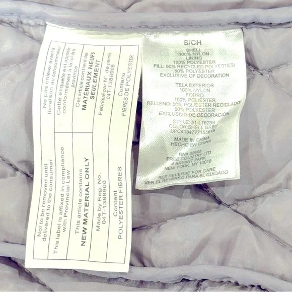 NEW Free Country Woman’s Small Vest Color Silver Chip Built to Last - Picture 9 of 9